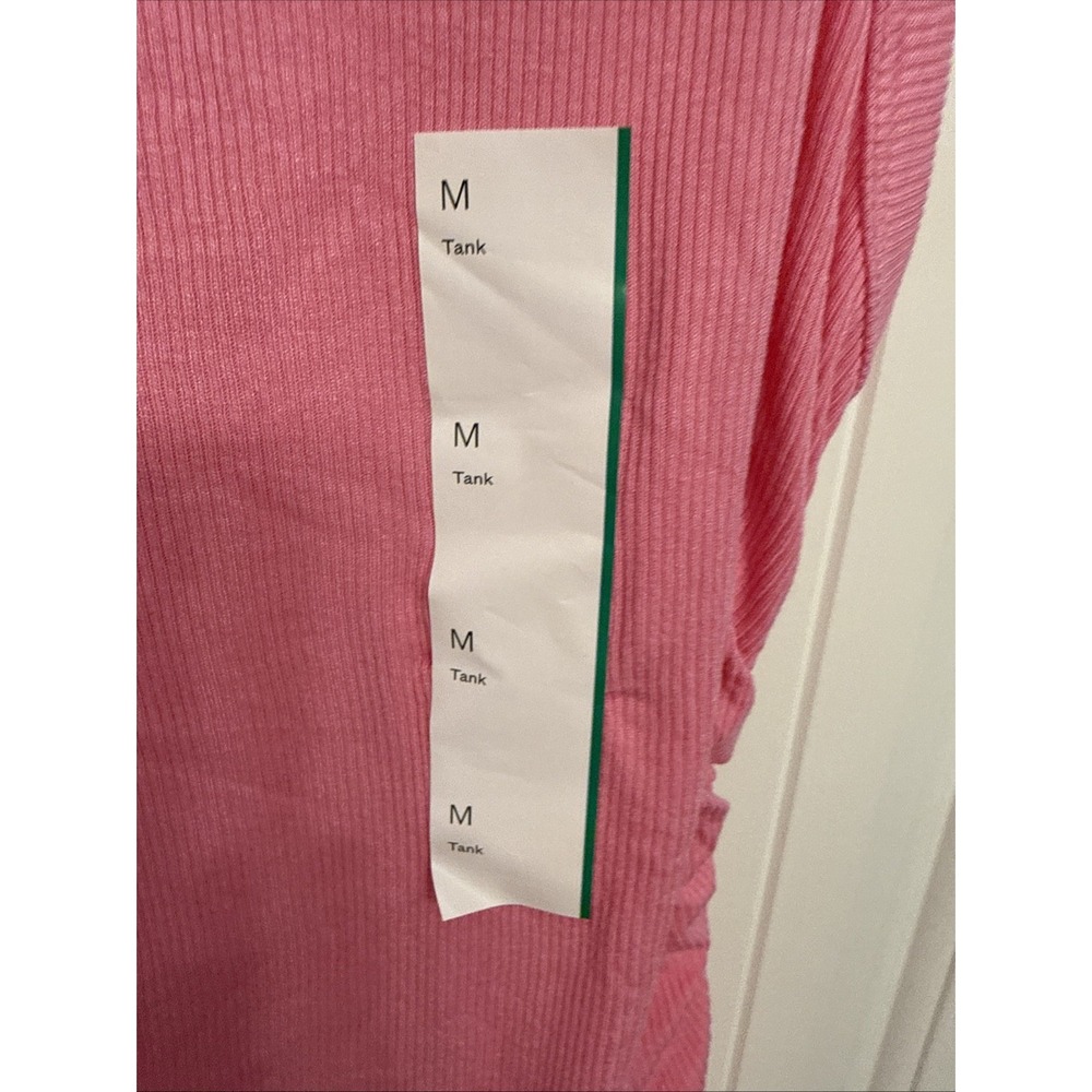 Women's High Neck Tank Top Wild Fable Pink Size Medium Shell Embellishment - Picture 6 of 6
